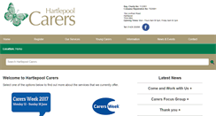 Desktop Screenshot of hartlepoolcarers.org.uk
